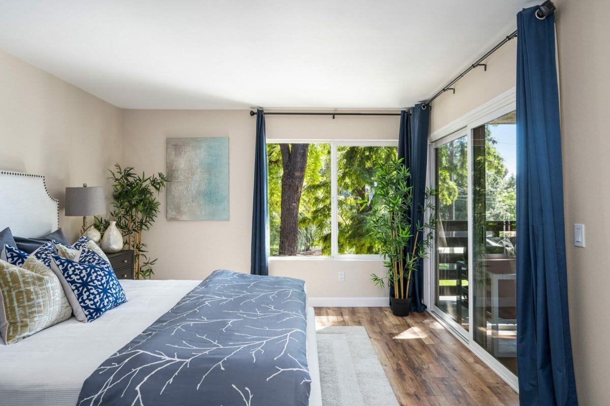 1720 Mission Street, Unit 10 primary bedroom with park views